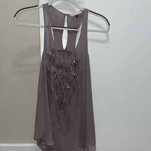 Purple Rebecca Taylor Sleeveless Blouse Sz 2